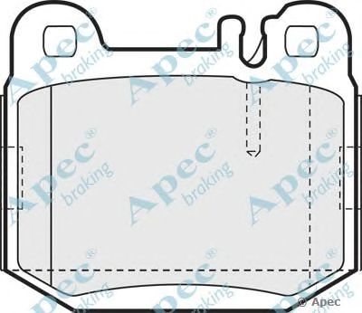 APEC BRAKING pad1193 -  Комплект тормозных колодок, дисковый тормоз